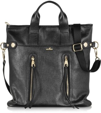 Hogan Black Leather Trend Medium Bag