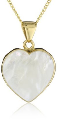 Charles Albert Alchemia Mother-Of-Pearl Heart Pendant Necklace, 18"