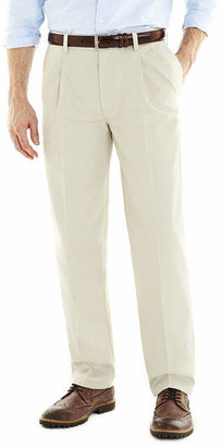 ST. JOHN'S BAY Worry Free Comfort-Ease Relaxed-Fit Pleated Pants