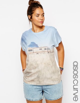 ASOS CURVE T-Shirt With Breaking Bad Print