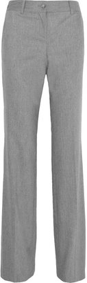 Theory Hipster wool and cashmere-blend wide-leg pants