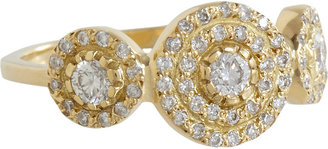 Ileana Makri Diamond & Gold Triple Solitaire Ring