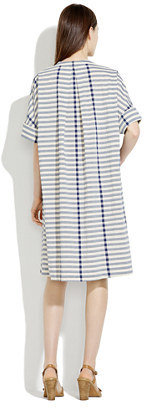 Madewell Poncho Dress in Stripe