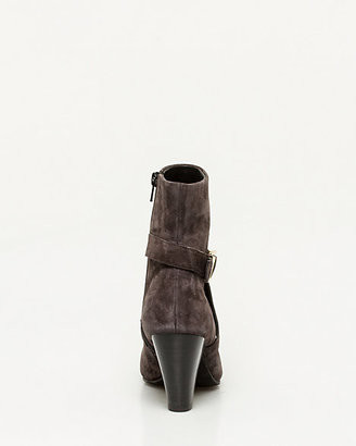Le Château Suede Cone Heel Ankle Boot