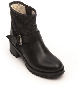 Bronx Short Quilted Boot Womens - Black