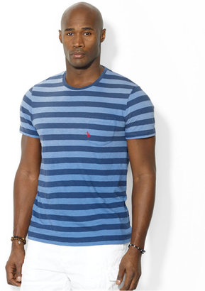 Polo Ralph Lauren Big and Tall Striped Crew T-Shirt