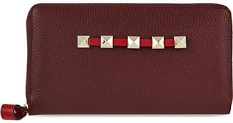 Valentino Studded zip wallet