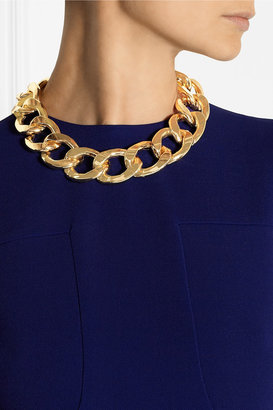 Kenneth Jay Lane Gold-plated chain-link necklace