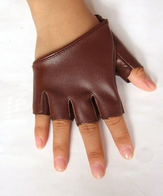 ChicNova Faux Leather Fingerless Gloves