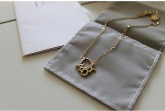 Christian Dior Gold  Oblique Necklace