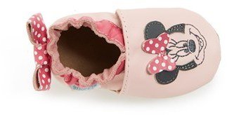 Toddler Girl's Robeez 'Disney Minnie Mouse' Slip-On Crib Shoe