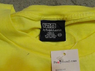 Polo Ralph Lauren NWT Solid YELLOW T-Shirt with POLO stitched on front 2XL 3XL