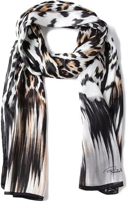 Roberto Cavalli leopard print scarf