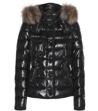Moncler Armoise Down Jacket With Fur-trimmed Hood