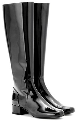 Saint Laurent Babies Patent-leather Knee Boots