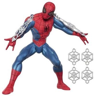 Spiderman Rapid Fire Web Blast Action Figure.