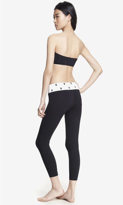 Express Cropped Printed Wide Waistband Yoga Legging
