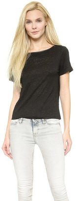 Alice + Olivia AIR by Back Crossover Strap Tee