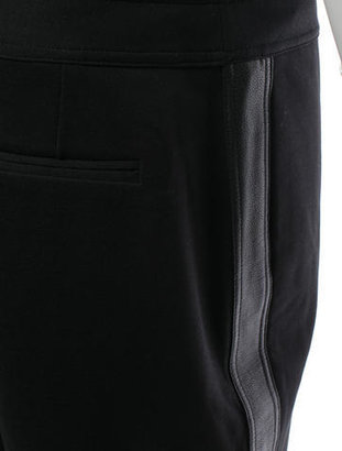 Alexander Wang T by Leather Trimmed Shorts