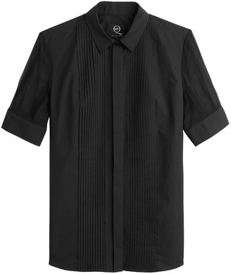 McQ Short Sleeve Pleated Front Shirt