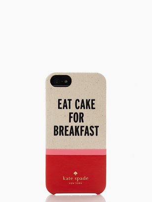 Kate Spade Eat cake for breakfast iphone 5 case
