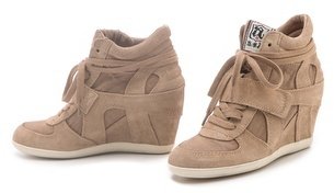 Ash Bowie Suede Sneakers with Hidden Wedge