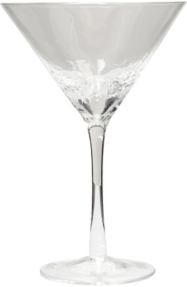 George Home Crackle Martini Glass - 2 Pack