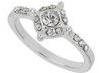 Dorothy Perkins Womens Silver Plated Diamond Ring- Silver