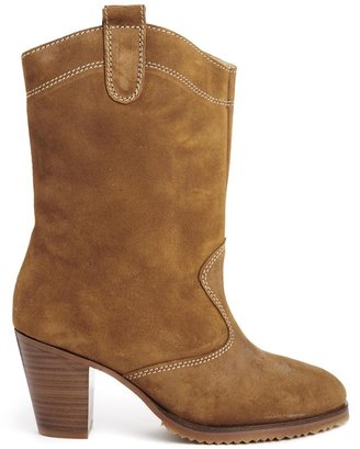 Ganni Ronja Suede Calf Boots