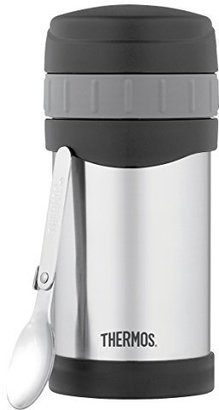 Thermos Insulated Food Flask with Folding Spoon - 0.47 L
