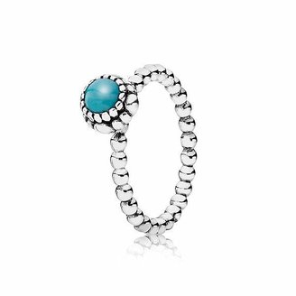 Pandora Turquoise December silver ring