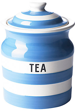 Cornishware Tea Storage Jar, Blue