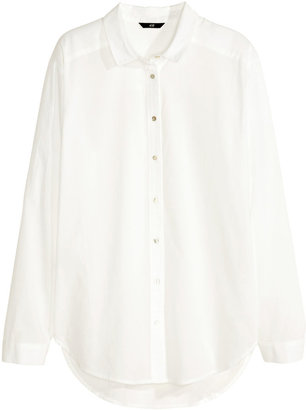 H&M Cotton Shirt - White - Ladies