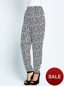 Kardashian Kollection Cheetah Print Trousers