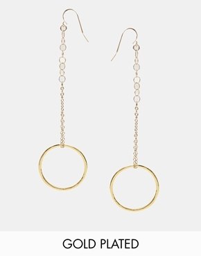 Gorjana G Ring Drop Earrings - gold