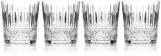 Godinger Barware, Aberdeen Diamond Double Old Fashioned Glasses, Set of 4