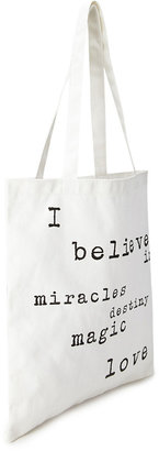Forever 21 Believe Canvas Tote