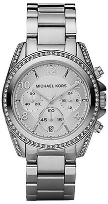 Michael Kors Blair Stainless Steel Chronograph Bracelet Watch