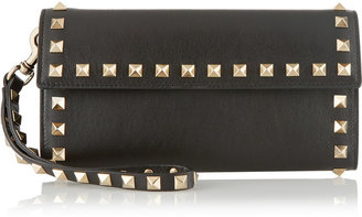 Valentino The Rockstud leather continental wallet