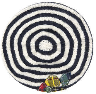 Junior Gaultier striped knit beret
