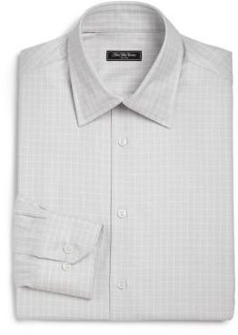 Saks Fifth Avenue Regular-Fit Windowpane Check Dress Shirt