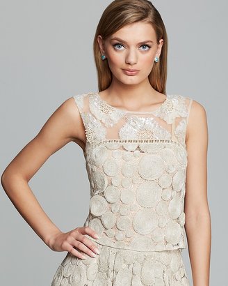Tracy Reese Top - Raffia Lace Embellished