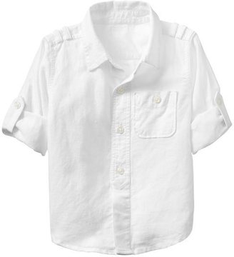 Gap Convertible linen shirt