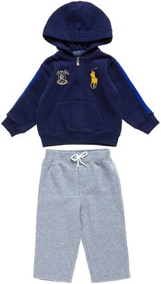 Polo Ralph Lauren Baby boy`s hooded top and sweat pant set