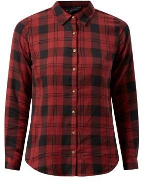 New Look Red Long Sleeve Check Shirt
