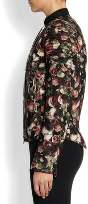 Givenchy Roses print boiled wool-blend jacket