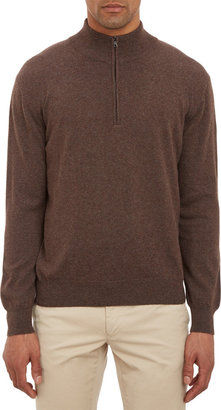 Barneys New York Half-Zip Pullover Sweater