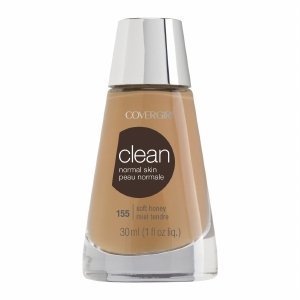 Cover Girl Clean Liquid Foundation for Normal Skin, Soft Honey 155