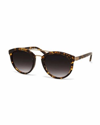 Barton Perreira Dalziel Oval Brow-Bar Sunglasses