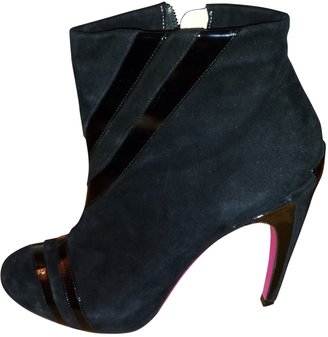 Ungaro Black Leather Ankle boots